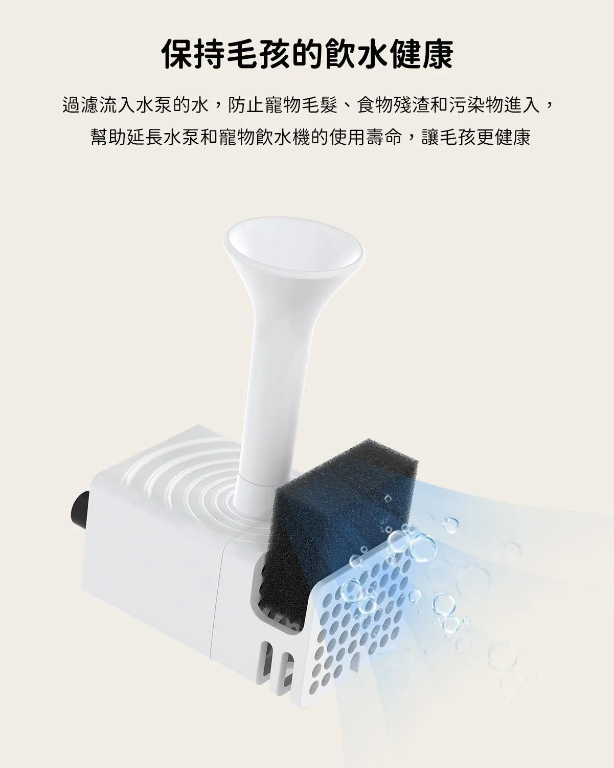 三代無線飲水機專用濾棉